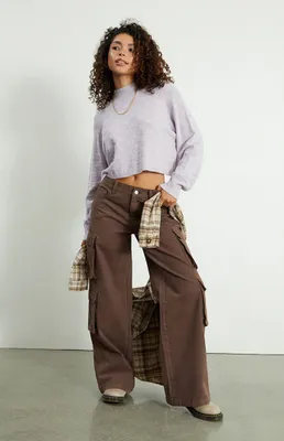 PacSun Eco Brown Baggy Cargo Pants