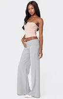 Edikted Wide Leg Fold Over Pants