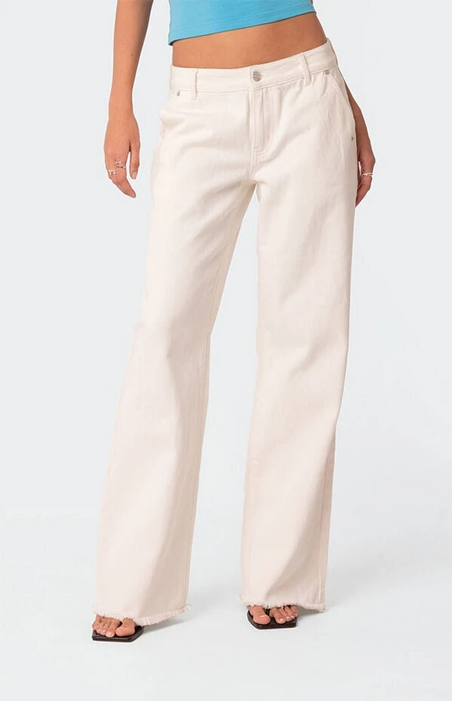 Edikted Dahlia Low Rise Straight Leg Jeans