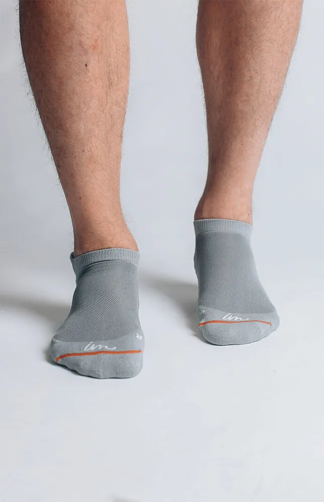 Dark Gray System Ankle Socks