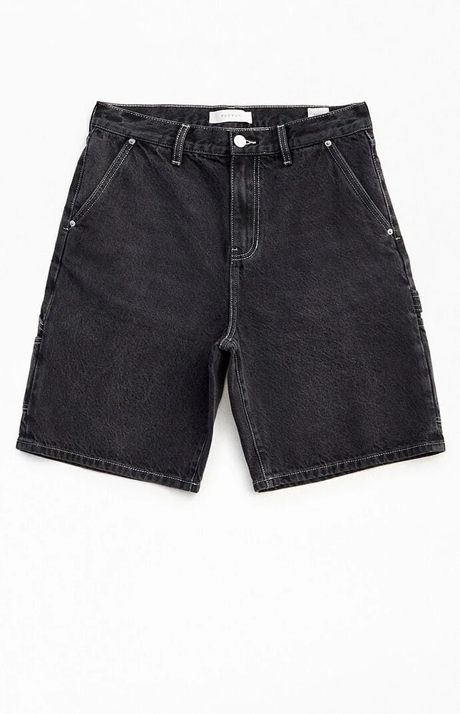 PacSun Black Baggy Denim Shorts