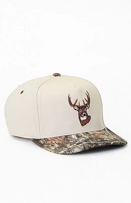 Center Stage Camo Vintage Deer Edge Snapback Hat