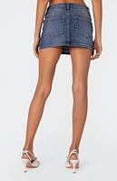 Edikted Eryn Denim Mini Skirt