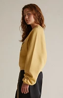 Fear of God Essentials Women's Amber Fleece Cropped Crew Neck Sweatshirt