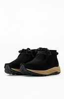 Clarks Black Suede Wallabee Eden Shoes