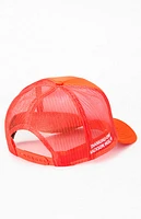 Diamond Cross Ranch Orange Wyoming Trucker Hat
