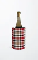 Red Plaid Wine Chiller