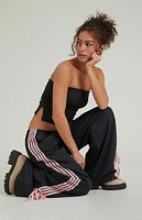 PacSun Black Wide Leg Track Pants