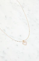 Rhinestone Heart Necklace