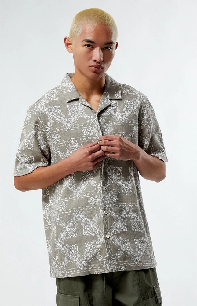 PacSun Paisley Camp Shirt