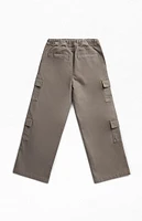 PacSun Kids Stretch Green Porter Baggy Cargo Pants