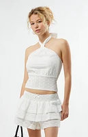 Your Favorite Tiered Eyelet Shorts