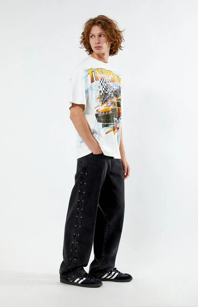 PacSun Black Baggy Studded Jeans