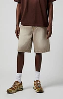 Pacsun Khaki Baggy Denim Shorts