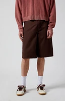 PacSun Brown Extreme Baggy Shorts