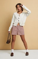 Beverly and Beck Heidi Cable Knit Cardigan