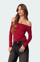 Edikted Baldwin Off Shoulder Top