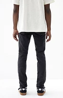 PacSun Stacked Skinny Black Destroyed Jeans