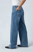 PacSun Medium Indigo Low Rise Baggy Jeans