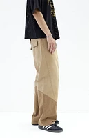 PacSun Tan Multi-Tone Baggy Jeans