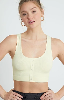 Contour Snap Front Seamless Tank Top