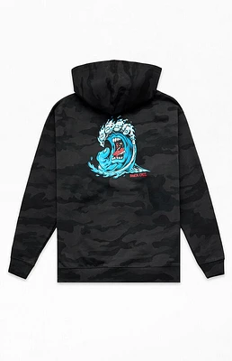 Santa Cruz Kids Black Camo Screaming Wave Hoodie