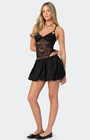 Edikted Strappy Sheer Lace Bodysuit