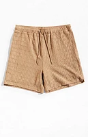 Pacsun Brown Textured Shorts
