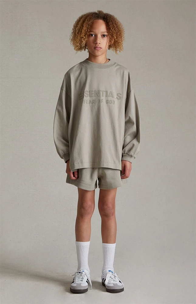 Kids Fear of God Essentials Seal Fleece Running Shorts