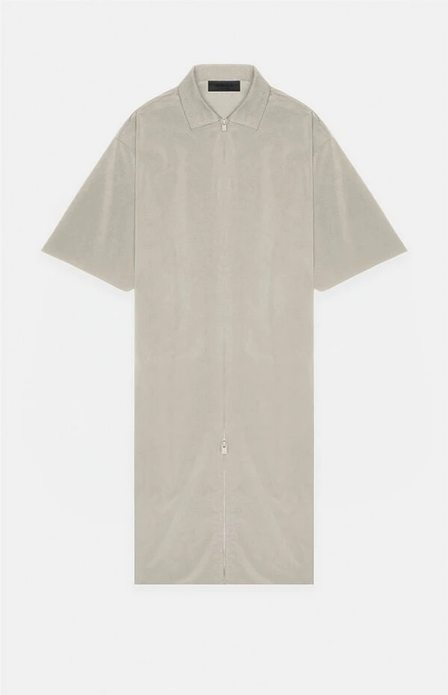 Fear of God Essentials Women's Seal Full Zip Polo Dress