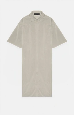 Fear of God Essentials Women's Seal Full Zip Polo Dress