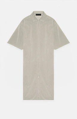 Fear of God Essentials Women's Seal Full Zip Polo Dress