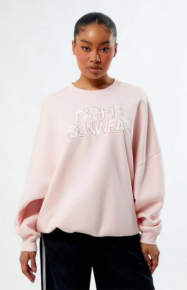 PacSun Pacific Sunwear Zip Zag Crew Neck Sweatshirt