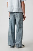 PacSun Light Indigo Extreme Baggy Carpenter Jeans