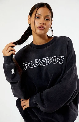 Playboy By PacSun Big Classic Crew Neck Sweatshirt