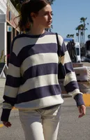 John Galt & Navy Striped Brianna Sweater