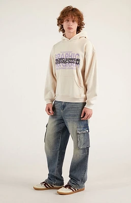 Pacsun Dylan Baggy Cargo Jeans Medium Indigo