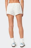 Edikted Needlepoint Lacey Shorts