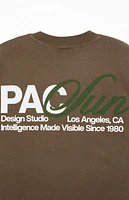 Pacsun Brown Design Studio T-Shirt