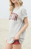 John Galt Light Gray Boston Oversized T-Shirt