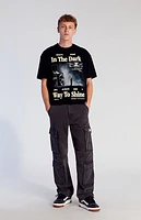 Pacsun Black Baggy Cargo Jeans