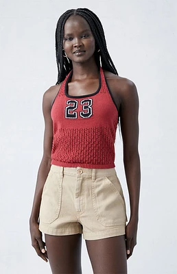 Pacsun Light Brown Mid Rise Slouchy Workwear Shorts
