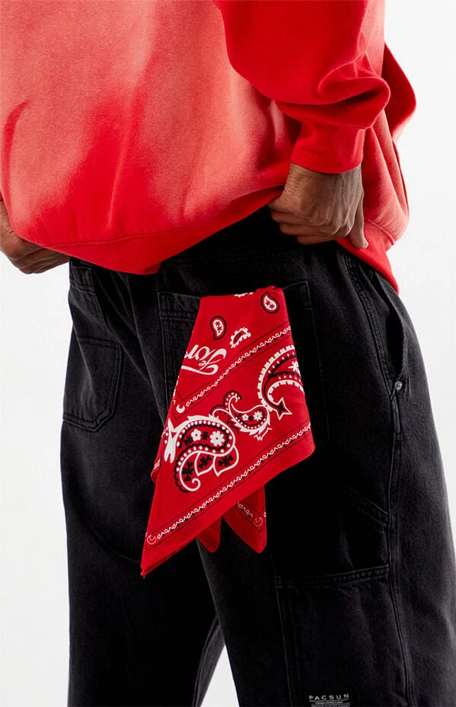 FORD Red Paisley Bandana
