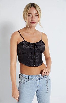 LA Hearts Hook-And-Eye Bustier Top