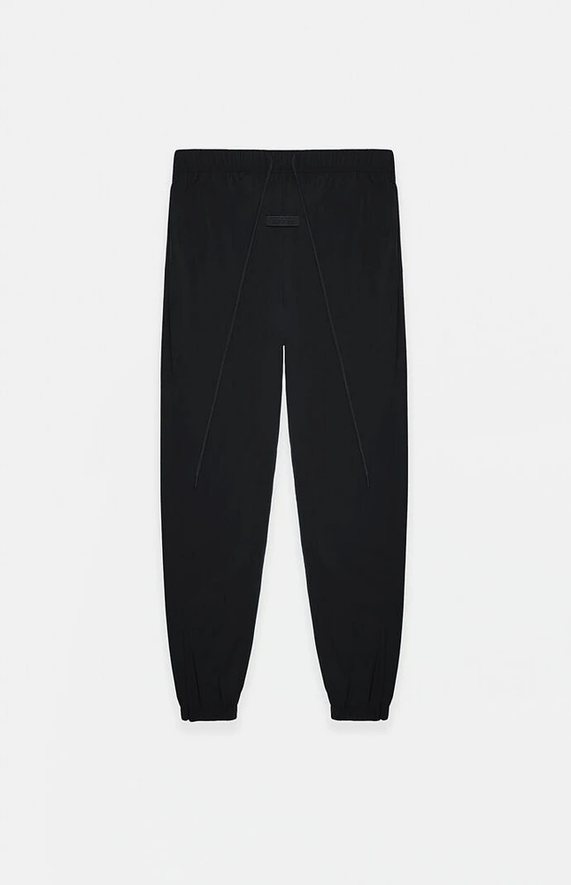 Fear of God Essentials Jet Black Nylon Track Pants