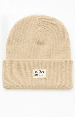 Brixton Tan Woodburn Watch Beanie