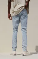 PacSun Recycled Light Destroyed Stacked Skinny Comfort Stretch Jeans