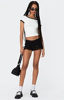 Edikted Low Back Contrast T-Shirt