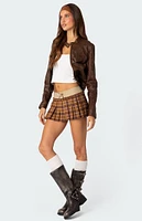 Alexi Pleated Plaid Mini Skort