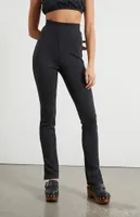 WEWOREWHAT Ribbed Flare Pants